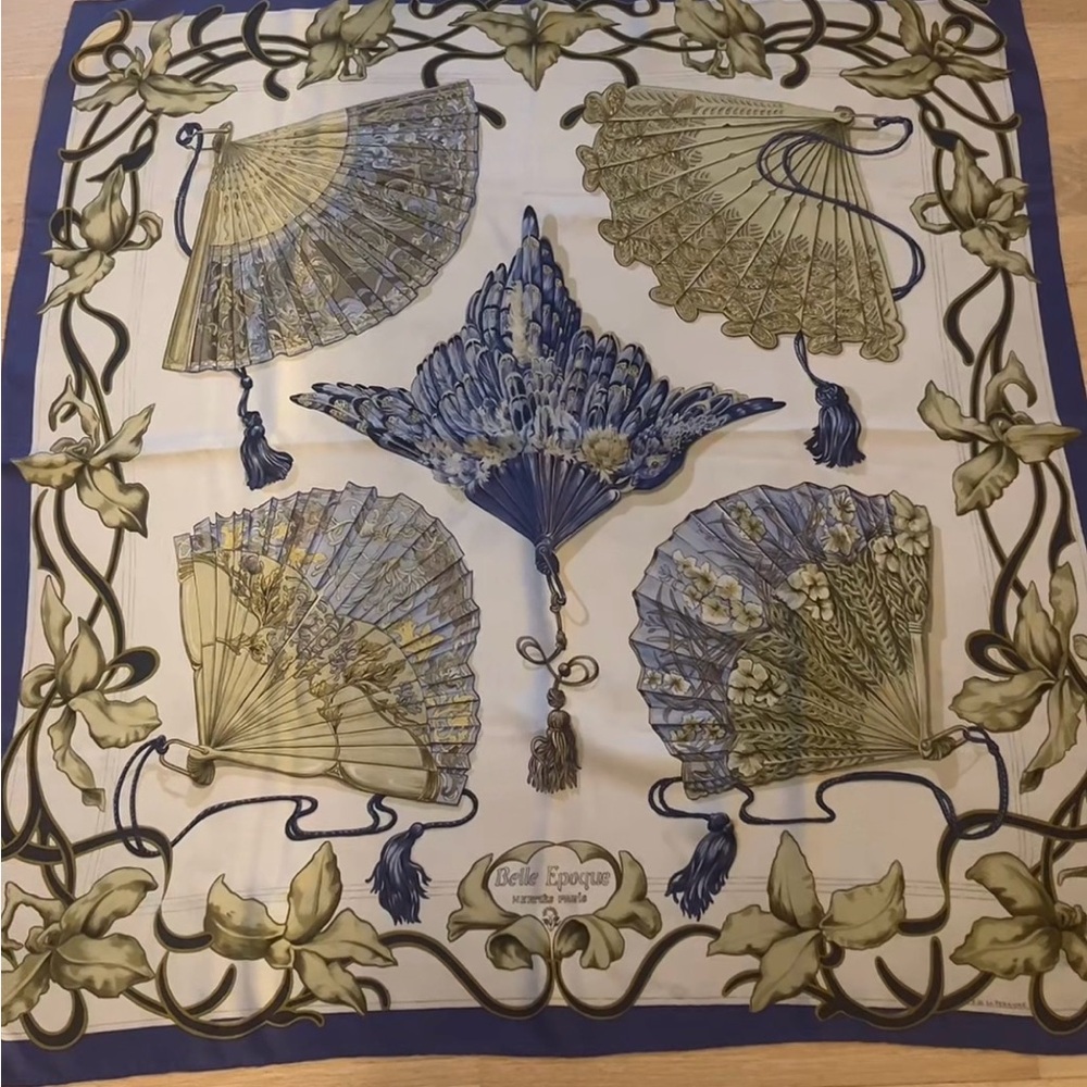 Hermès 1967 “Belle Époque” Silk Carré Scarf – Françoise de la Perrière